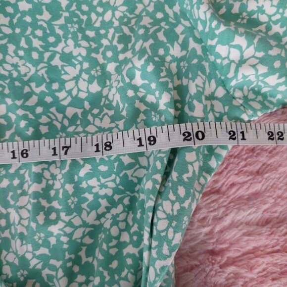 Land's End Cotton Modal Floral Vneck Wrap Midi Dress Size XLP - Picture 9 of 11